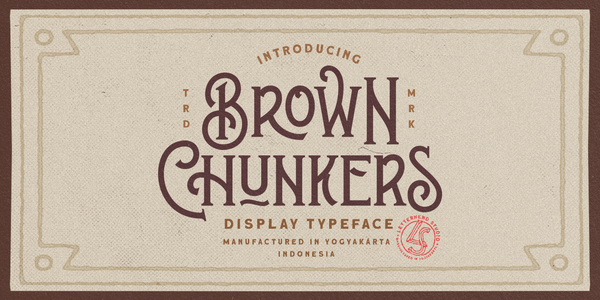 Brown Chunkers DEMO font